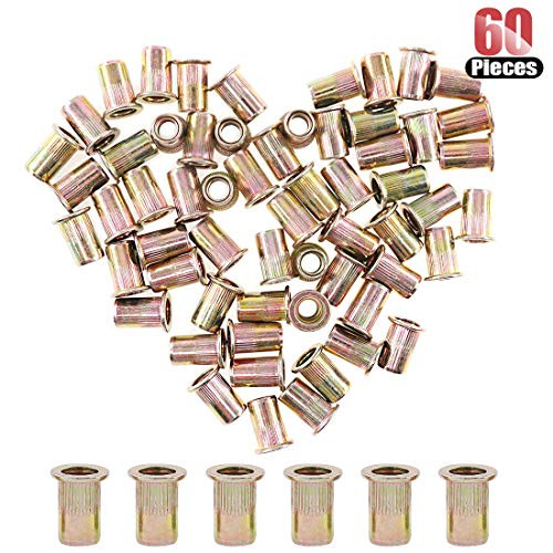 Hilitchi 60 Pcs 5/16-18 UNC Rivet Nuts Threaded Insert Nut (5/16-18 UNC Rivnut)