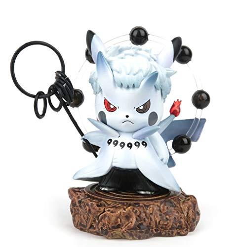 DOMAN Naruto Actions Figures GK Pikachu Cosplay Uchiha Obito Figure Statues Rikudousennin Modo Collection Birthday Gifts PVC 4"