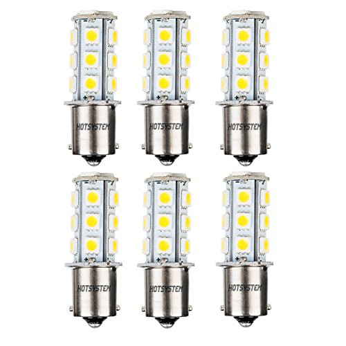 HOTSYSTEM 1156 1141 LED Light Bulbs DC12V P21W BA15S 18-5050SMD for Car RV SUV Camper Trailer Trunk Interior Reversing Backup Tail Turn Signal Corner