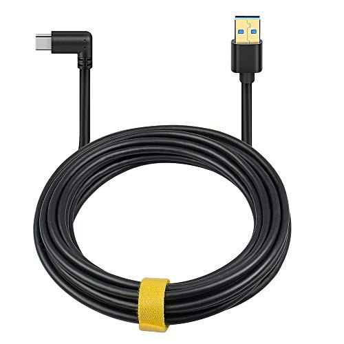 Oculus Quest Link Cable, USB Type C Cable 16ft/5M, 90 Degree Angled High Speed Data Transfer & Fast Charging Compatible for Oculus Quest VR Headset an