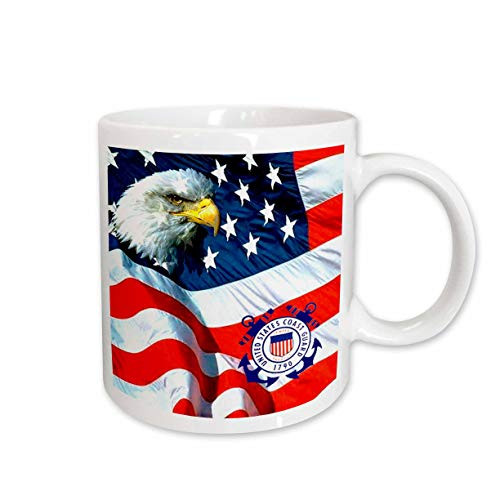 3dRose U.S. Coast Guard Mug, 11-Ounce
