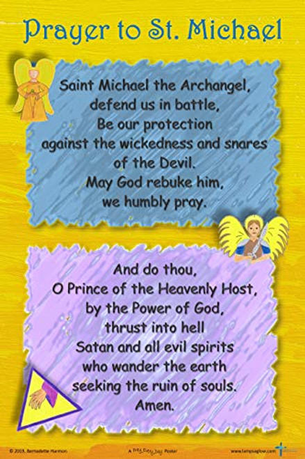 Prayer to St. Michael - Classroom Poster 12" x 18" (Set of 4)