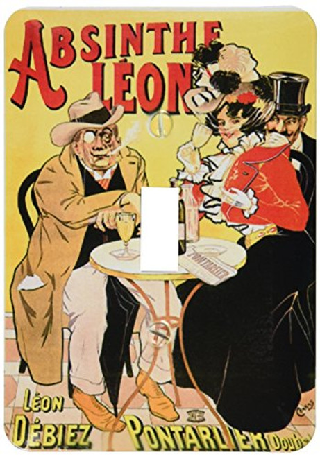 3dRose lsp_149285_1 Vintage Absinthe Leon French Wine Advertising Poster Light Switch Cover 3dRose lsp_149285_1 Vintage Absinthe Leon French Wine Advertising Poster Light Switch Cover