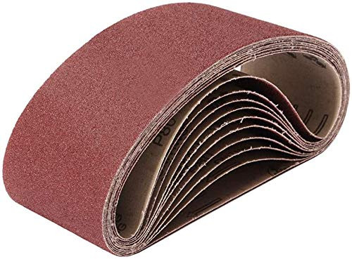 Grit Belt Sandpaper, 3x18 Inches Aluminum Oxide Sanding Belt, 21 Pack Sanding Belts (3 Each of 40 60 80 120 180 240 320 Grits) for Belt Sander (3x18)
