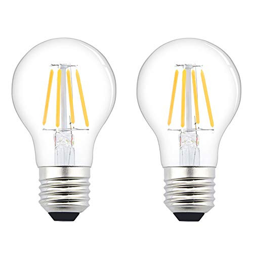 Luxvista 12V A19 LED Light Bulb - 12V 24V 36V RV Camper Marine Boat Light 4W Edison Filament A19 E26 Medium Base Lamp for Retro Landscaping Van Indust