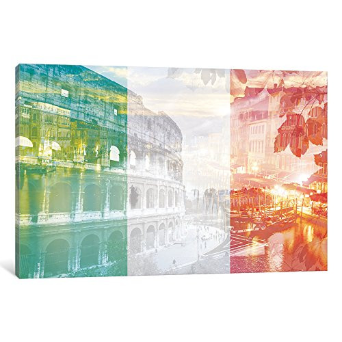 iCanvasART MFC4 The Eternal City-Rome-Cradle of Ancient Architecture Gallery Wrapped Canvas Art Print by 5by5Collective, 8" x 0.75" x 12"