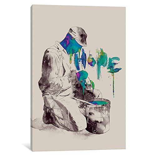 iCanvasART iCanvas Dedication Gallery Wrapped Canvas Art Print by Mathiole, 12" x 8"