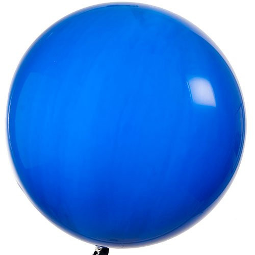 Qualatex Round Latex Giant Balloon (Pack of 2), 3', Sapphire Blue