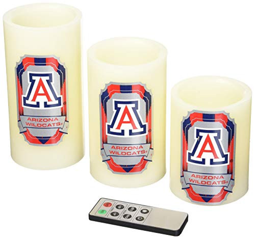 Duck House NCAA Arizona Wild Cats LED Light Candle Gift Set (3 piece)