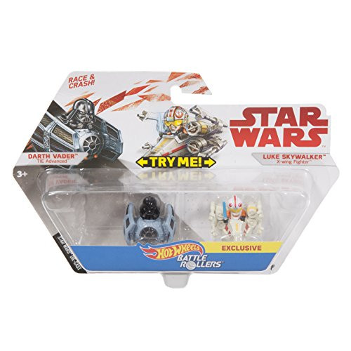 Hot Wheels Star Wars Darth Vader Tie Advanced Vs. Luke Skywalker X-wing Fighter 2-pack, Vehicle Hot Wheels Star Wars Darth Vader Tie Advanced Vs. Luke Skywalker X-wing Fighter 2-pack, Vehicle