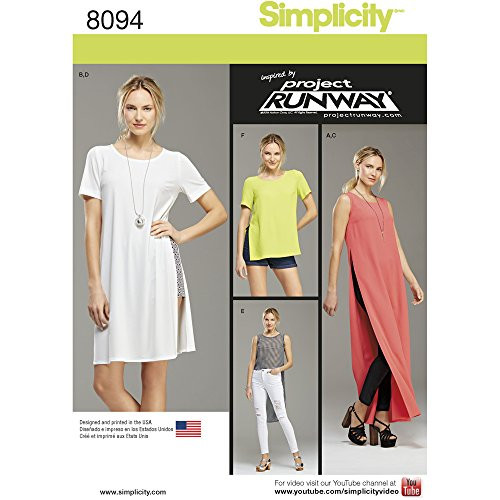 Simplicity Creative Patterns Simplicity Patterns Misses/Miss Petite Tunic with Length Variations, Shorts and Knit Leggings Size: D5 (4-6-8-10-12), 8094