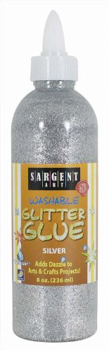 Sargent Art 22-1982 8-Ounce Glitter Glue, Silver
