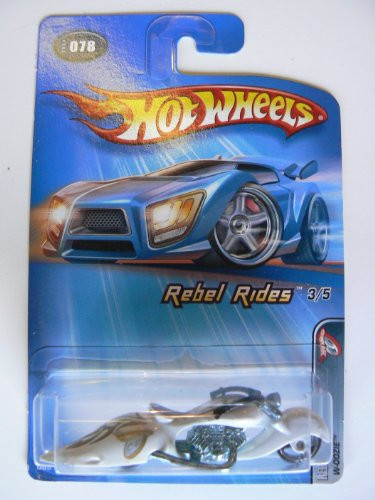 Hot Wheels 2005 Rebel Rides W-Oozie #078 3/5 White Bike