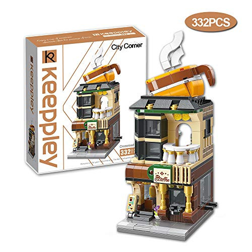 QMAN 332 Pcs Building Blocks Toys Coffee House Construction Set Educational Bricks Toy for Kids Age 6-12 and Up for Girls Dream Gift