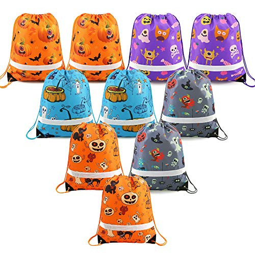 Halloween-Bags-Drawstring-Backpack-Candy-Bags Halloween Treat Goodie Bags Halloween Party Favors Supplies Bag for Kids 10 Pack Halloween-Bags-Drawstring-Backpack-Candy-Bags Halloween Treat Goodie Bags Halloween Party Favors Supplies Bag for Kids 10 Pack