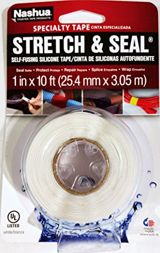 Nashua Tape 1 in. x 3.33 yd. Stretch and Seal Self-Fusing Silicone Tape in White