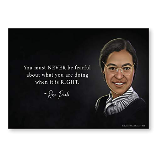 Rosa Parks Poster - Civil Rights Art (13x18 inch Black Women History Poster) History Classroom Decorations - Famous Women Posters (1 Poster Included- Rosa Parks Poster - Civil Rights Art (13x18 inch Black Women History Poster) History Classroom Decorations - Famous Women Posters (1 Poster Included-