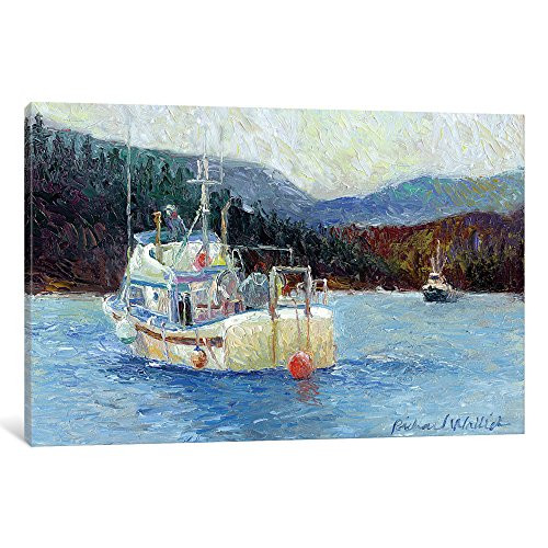 iCanvasART iCanvas Raven Gallery Wrapped Canvas Art Print by Richard Wallich, 18" x 12"