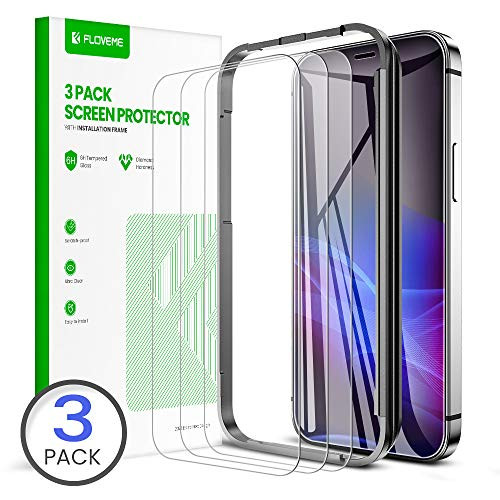 3 PACK iPhone 12 Pro iPhone 12 Max Screen Protector - 6.1inch 2020 Duarable Tempered Glass Film Compatible with iPhone 12 Max iPhone 12 Pro Screen Cas