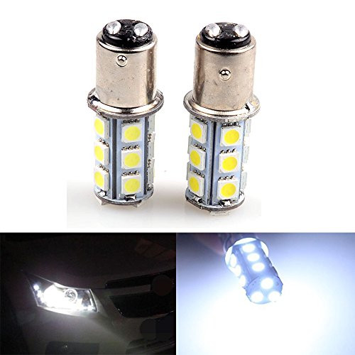 ABy 2PCS White 1157 5050 18SMD LED Replacement Bulb For Reverse light,Turn signal light,Tail light,Brake light,ect