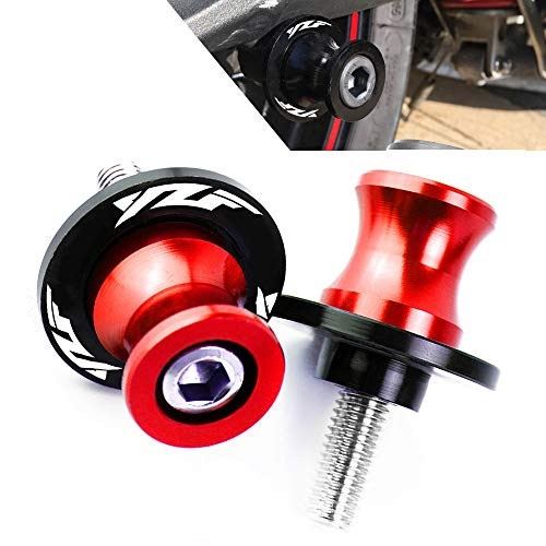 Red 6MM Motorcycle Swing Arm Sliders Spools CNC Swingarm Arm Stand Screw For Yamaha YZF R1 R3 R6 R25 R1000