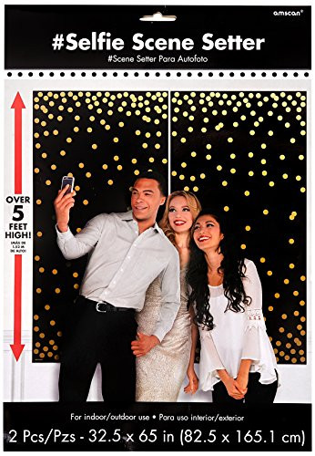 Amscan Party Supplies Photo Booth Scene Setter-Dots, Multi Color