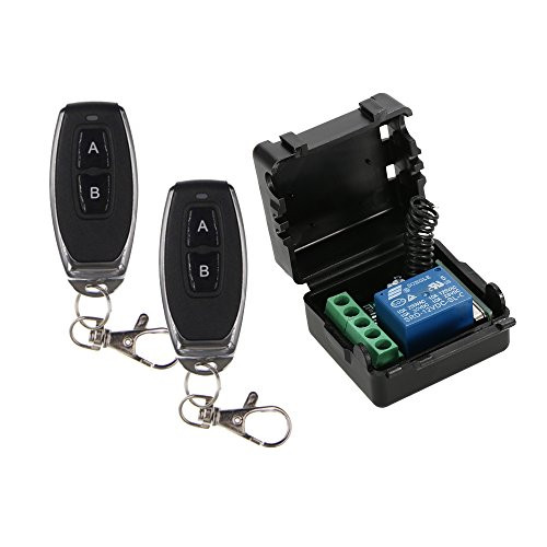 OWSOO Wireless Remote Switch,for Household Appliances,433Mhz,DC 12V 1CH,Relay Receiver Transmitter,Universal Remote Control Switch,Module and 4PCS RF