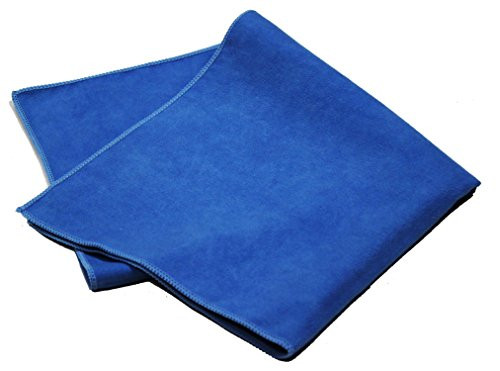 Pro-Clean Basics A73050 Microfiber Suede Clean & Polishing Cloth, Lint Free, 220 GSM, Blue, 16" x 16", Pack of 12