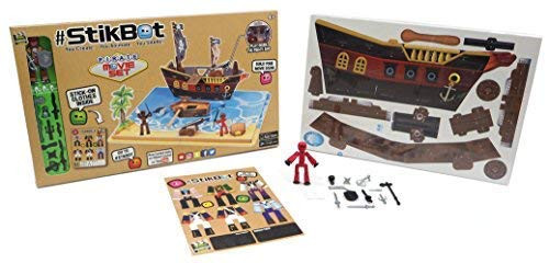Zing Stikbot Movie Set - Pirate Scene - Stop Motion Action Figure Set Zing Stikbot Movie Set - Pirate Scene - Stop Motion Action Figure Set