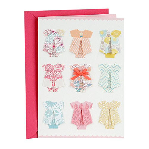 Hallmark Signature New Baby Congratulations Greeting Card (Baby Clothes)
