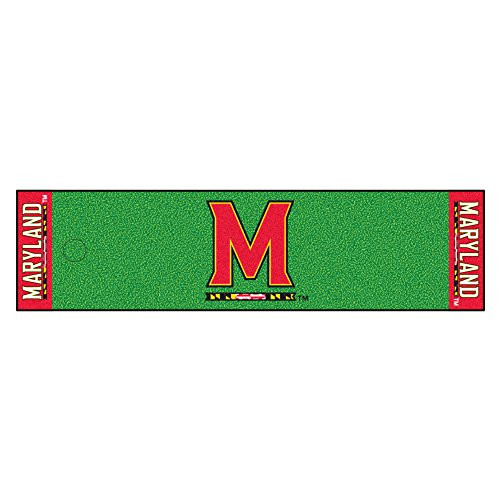 FANMATS - 9074 NCAA University of Maryland Terrapins Nylon Face Putting Green Mat, 18"x72"