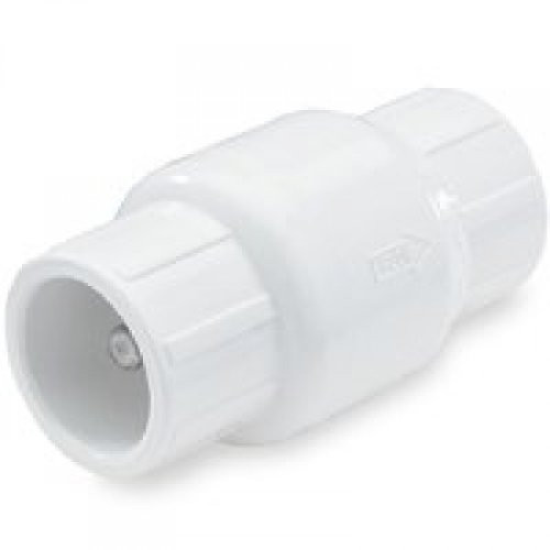 King Brothers Inc. KC-0500-S 1/2-Inch Slip PVC Schedule 40 Spring Check Valve, White