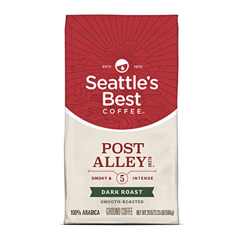 Seattle's Best Coffee Post Alley Blend (Previously Signature Blend No. 5) Dark Roast Ground Coffee, 20 oz