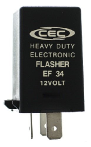 CEC Industries EF34 Electronic Turn Signal Flasher Relay 3 Prong