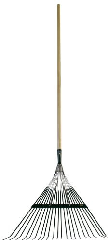 Flexrake CF22 Spring Rake 21-Inch Metal Head with 48-Inch Wood Handle