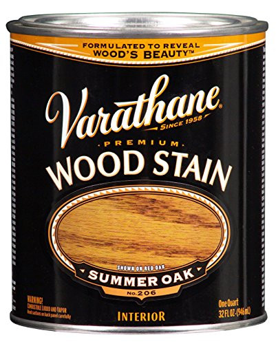 Rust-Oleum Varathane 211689H Premium Wood Stain, Quart, Summer Oak