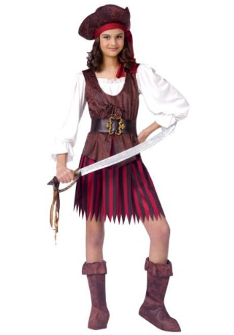 Fun World High Seas Buccaneer Costume, Large 12 - 14, Brown Fun World High Seas Buccaneer Costume, Large 12 - 14, Brown