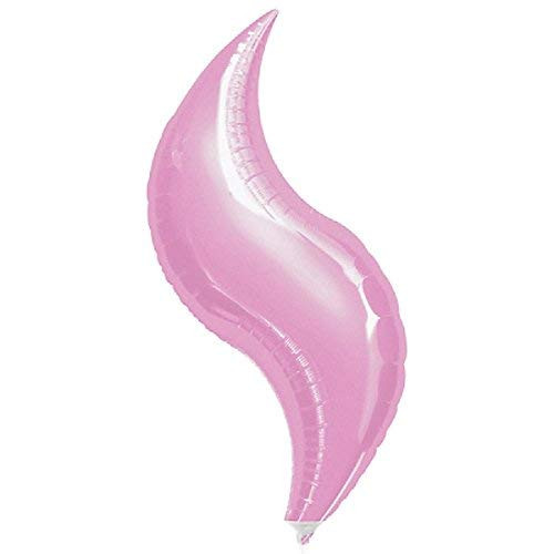 Anagram International 1646599 Curve Flat Foil Balloon, 42", Pastel Pink Anagram International 1646599 Curve Flat Foil Balloon, 42", Pastel Pink