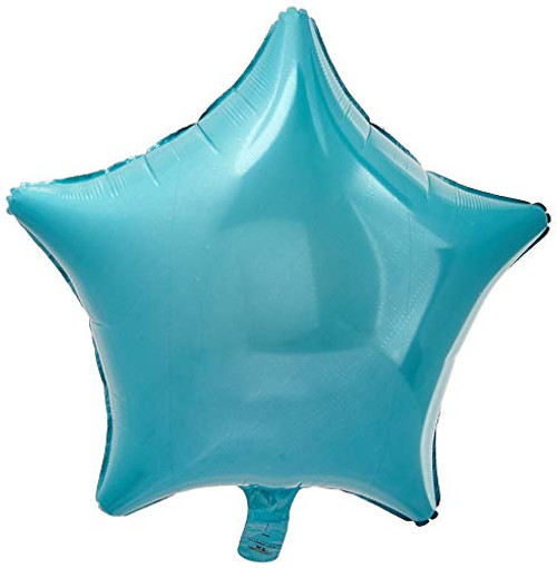Anagram International Star-Flat Foil Balloon, 18", Robins Egg Blue Anagram International Star-Flat Foil Balloon, 18", Robins Egg Blue