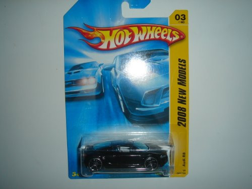 2008 Hot Wheels New Models Audi R8 Black With OH5SP Wheel Variant #003/196