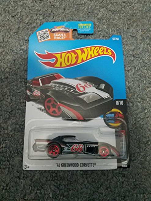Hot Wheels 2016 HW Mild to Wild '76 Corvette Greenwood 63/250, Black Hot Wheels 2016 HW Mild to Wild '76 Corvette Greenwood 63/250, Black