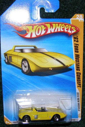 2010 HOT Wheels New Models Yellow '62 Ford Mustang Concept