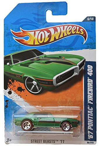 Hot Wheels 2011 Street Beasts 6/10 [Green] '67 Pontiac Firebird 400 86/244 Redline Exclusive