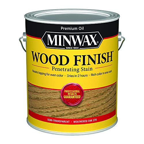 Minwax 710470000 Wood Finish Penetrating Stain, gallon, Weathered Oak
