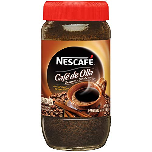 Nescafé Café De Olla, Instant Coffee, Cinnamon, 6.7 Ounce Jar (Pack of 2) Nescafé Café De Olla, Instant Coffee, Cinnamon, 6.7 Ounce Jar (Pack of 2)