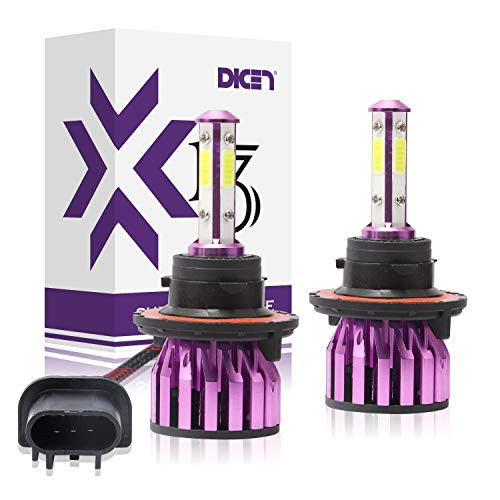 H13 9008 LED Bulbs Headlights Conversion Kit 6000K Cool White 12000LM Extremely Bright COB Chips 4-Side for Hi/Lo Beam with Fan, 2PCS H13 9008 LED Bulbs Headlights Conversion Kit 6000K Cool White 12000LM Extremely Bright COB Chips 4-Side for Hi/Lo Beam with Fan, 2PCS