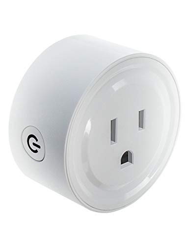 Wifi Smart Plug, Wifi Socket, Mini Outlet,Energy Monitoring Wireless Mini Remote Compatible with Alexa, Google Home & IFTTT, No Hub Required, Remote Control your home appliances from Anywhere