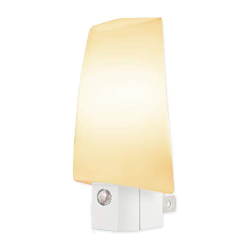 Lights by Night LED Plug-in Night Light, Automatic, Dusk-to-Dawn Sensor, Energy Efficient, UL Listed, Ideal for Living Room, Hallway, Basement, Bedroom, Nursery, Kitchen, Bathroom 44939, White