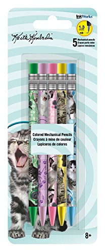 Inkworks Trends International Keith Kimberlin Kittens Colored Mechanical Pencils (5 Pack)