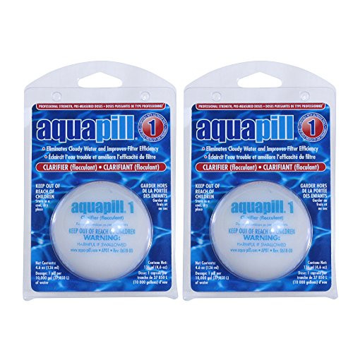 AquaPill 24001-02 Clarifier and Flocculant for Swimming Pools, 2-Pack